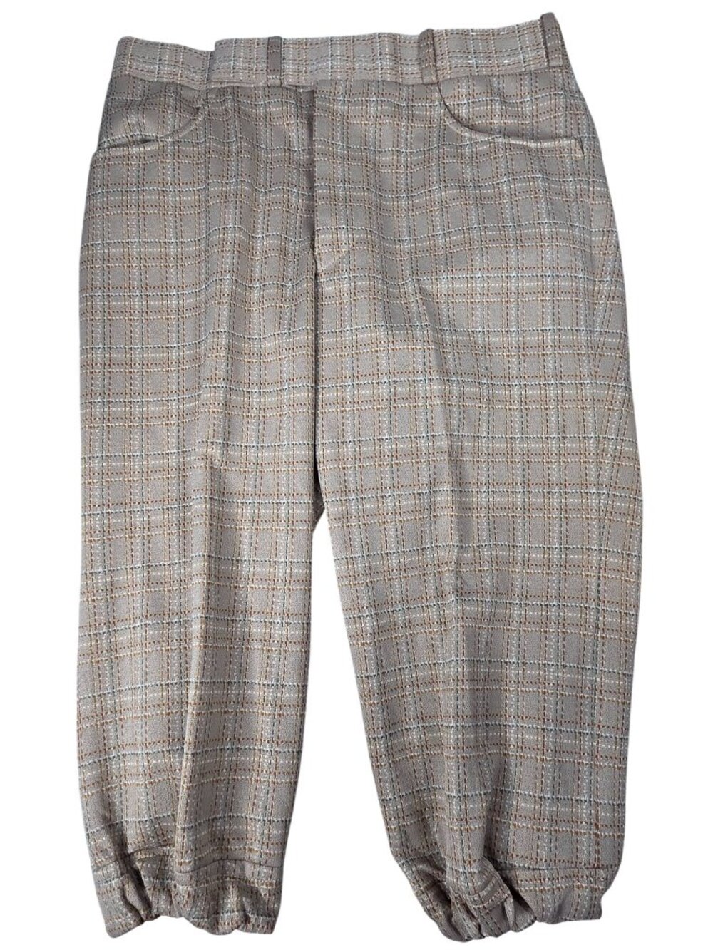 Plaid Elastic Cuff Knickers By K&H Fashions, Men's 32